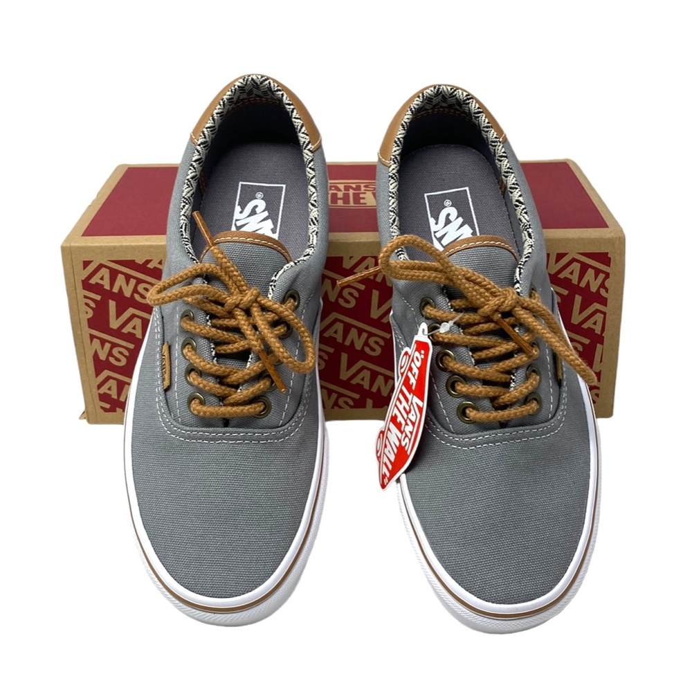 VANS Era 59 Low Top Shoes Men's Casual Sneakers Canvas Gray Chevron VN0A34589MC - Picture 5 of 10